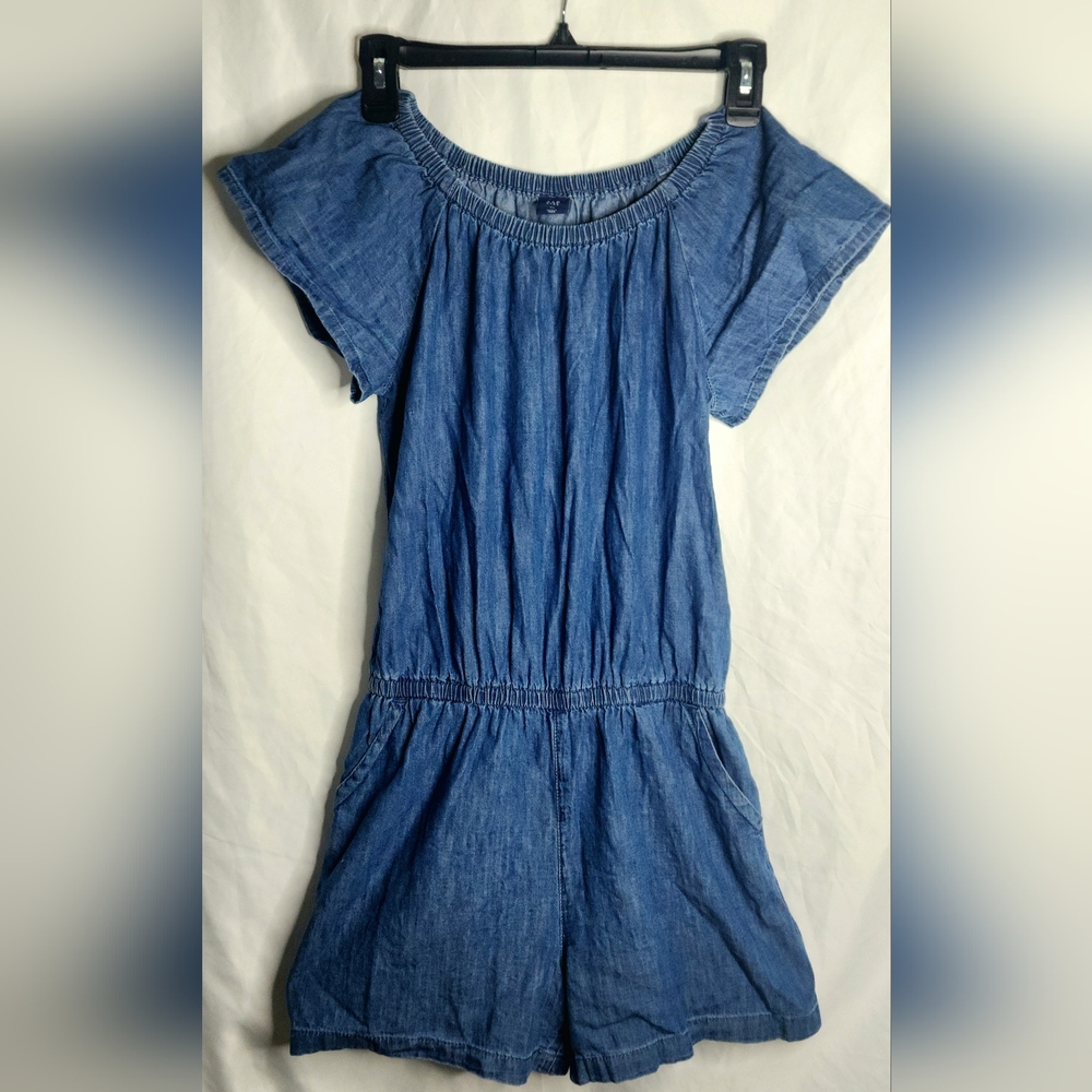 🌸 NEW GapKids GAP Soft Lightweight Denim Romper XL🌸